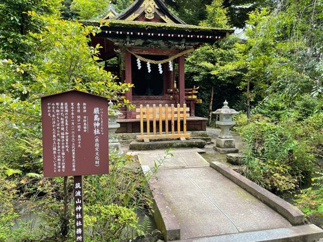 厳島神社（筑波山神社境内社）の参拝記録(智恵子さん)