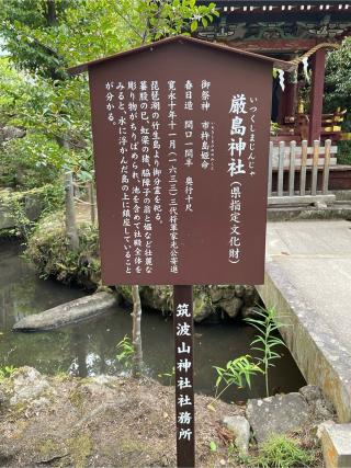 厳島神社（筑波山神社境内社）の参拝記録(ハボタンはケールさん)
