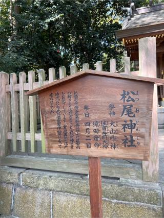 松尾神社(西宮神社境内社)の参拝記録(⛩️🐉🐢まめ🐢🐉⛩️さん)