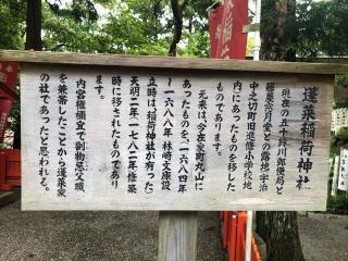 蓬来稲荷神社(宇治神社境内社)の参拝記録(KUMIKOさん)