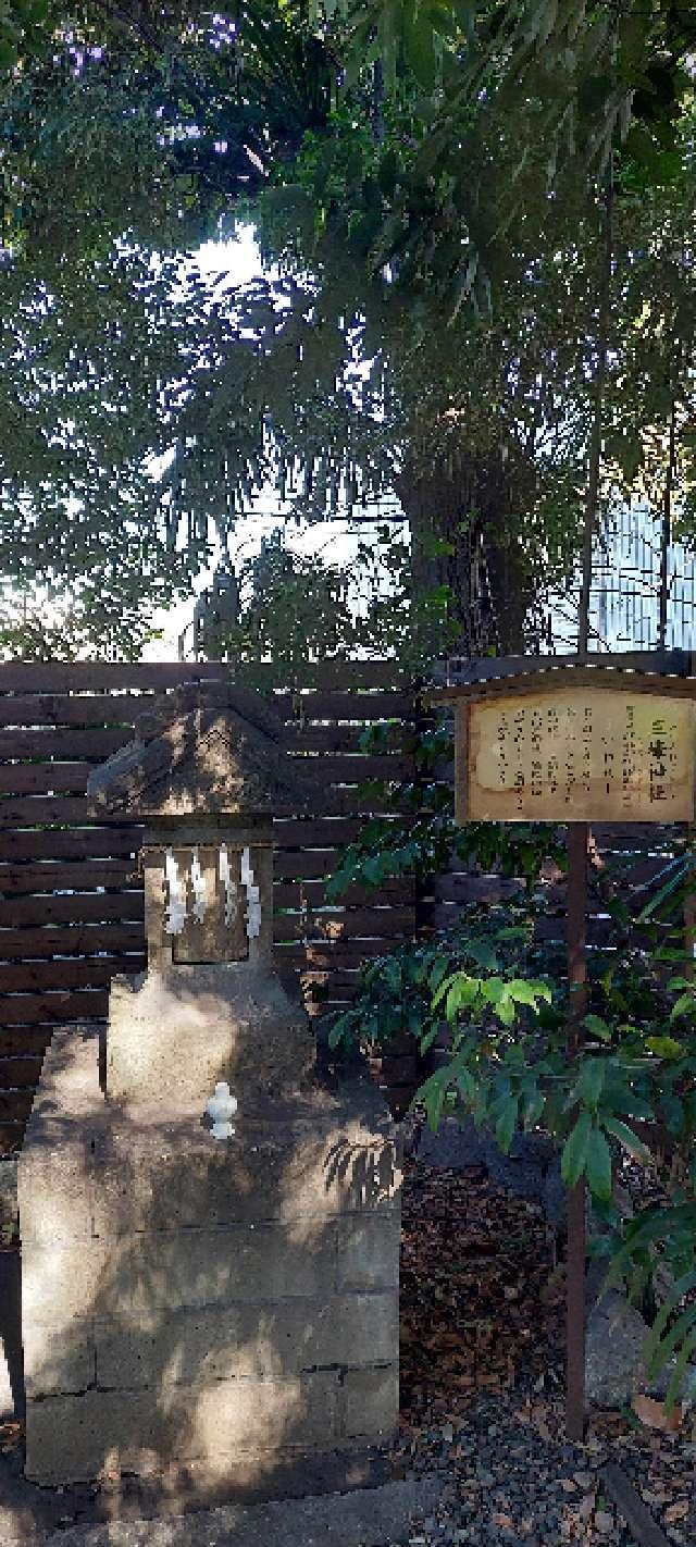 三峰神社(鎮守氷川神社境内社)の参拝記録(まーぼーさん)
