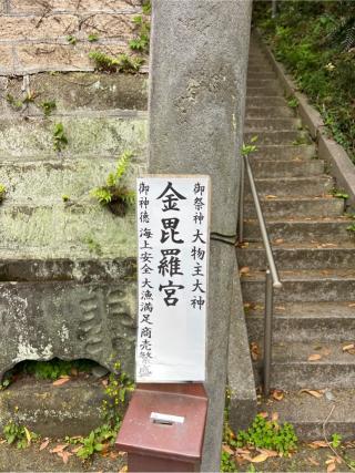 金毘羅宮(海南神社境内社)の参拝記録(⛩️🐍🐢まめ🐢🐍⛩️さん)