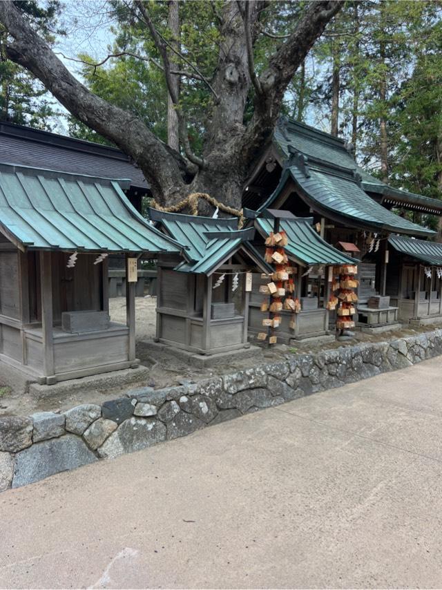 八坂社、事比羅社、子安社、保食社(穂高神社境内社)の参拝記録1