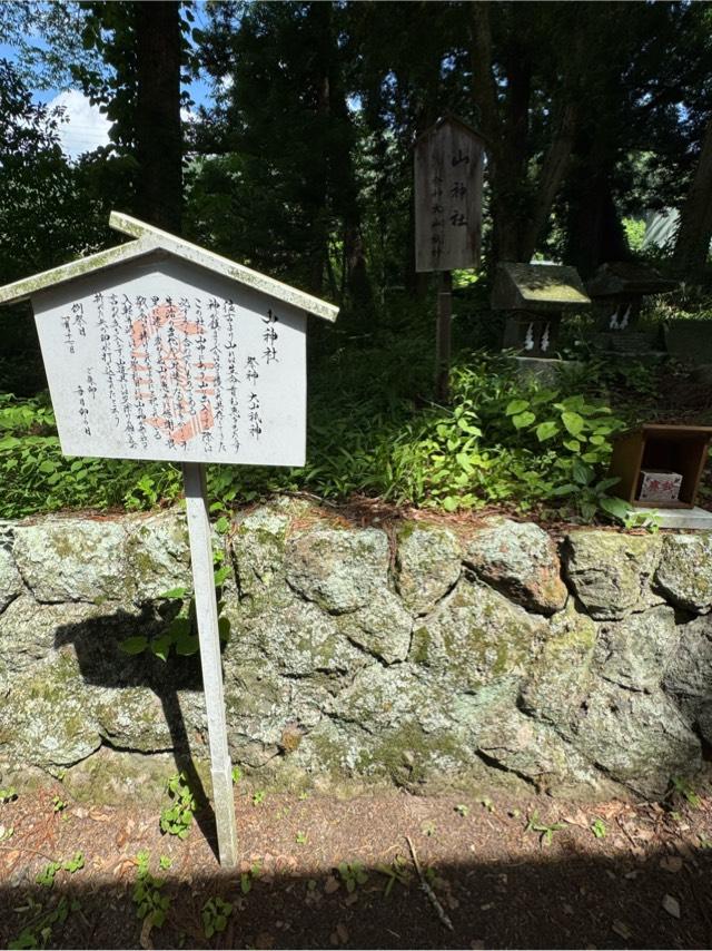 山神社(山家神社境内社)の参拝記録3