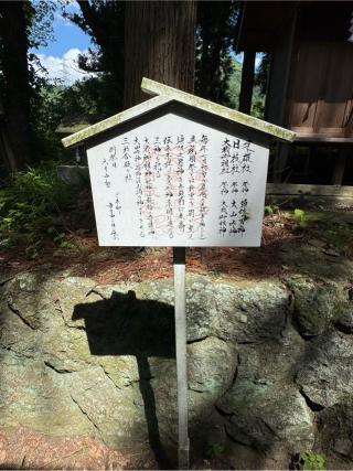 大歳社、日枝社、建雄社(山家神社境内社)の参拝記録(こーちんさん)