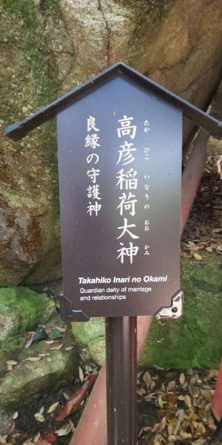 高彦稲荷大神(広島東照宮 境内社)の参拝記録(はにほへとさん)
