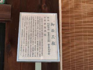 御后三柱(北野天満宮末社)の参拝記録(miyumikoさん)