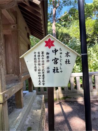 中宮社(大麻比古神社末社)の参拝記録(⛩️🎠🐢まめ🐢🎠⛩️さん)