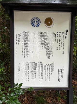 祖霊社（青葉神社境内社）の参拝記録(こーちんさん)