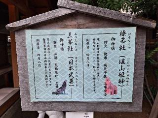 三峯社･榛名社(大塚天祖神社境内社)の参拝記録(まーさんさん)