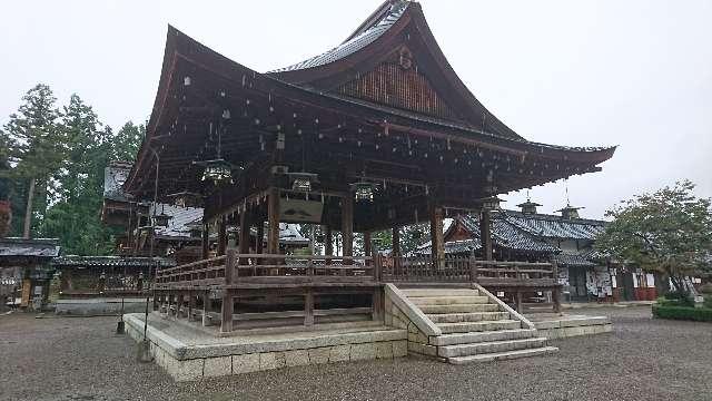 滋賀県近江八幡市安土町常楽寺 拝殿(沙沙貴神社)の写真1
