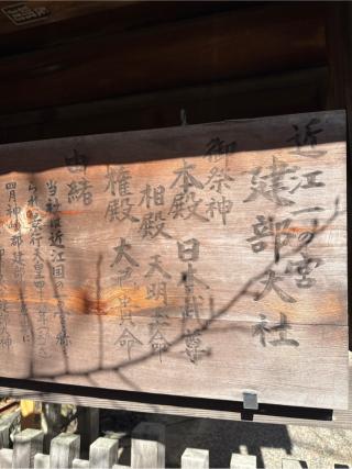 鳥居(建部大社)の参拝記録(⛩️🎠🐢まめ🐢🎠⛩️さん)