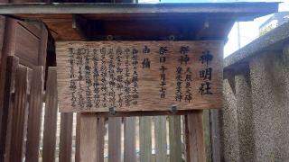 神明社(大阪天満宮 境内社)の参拝記録(りょうまさん)