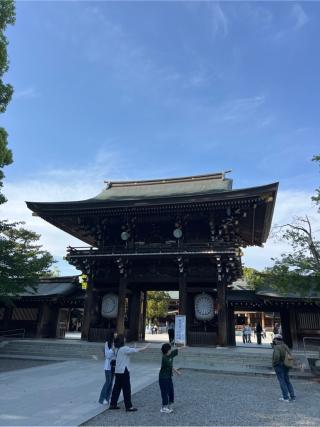 寒川神社・神門の参拝記録(⛩️🐍🐢まめ🐢🐍⛩️さん)