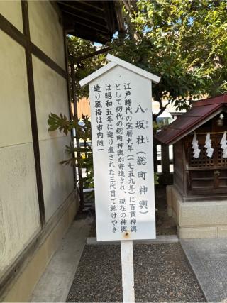 八坂社(行田八幡神社境内社)の参拝記録(色部優兎さん)