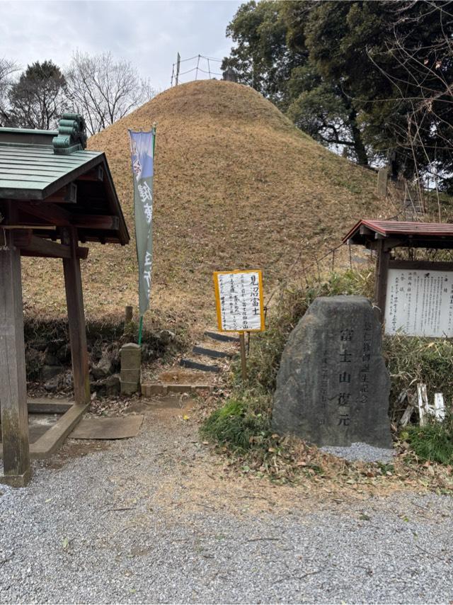 見沼富士(東沼神社境内社)の参拝記録1