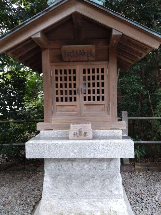 諏訪神社(久伊豆神社境内社)の参拝記録(りゅうじさん)