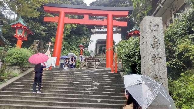 江島神社 辺津宮の参拝記録(からあげさん)