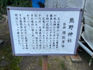 熊野神社(波爾布神社境内社)の参拝記録(じゃすてぃさん)