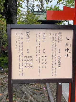三社神社の参拝記録(⛩️🐍🐢まめ🐢🐍⛩️さん)