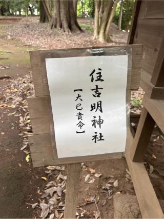 住吉明神社(氷川女體神社境内社)の参拝記録(⛩️🐍🐢まめ🐢🐍⛩️さん)