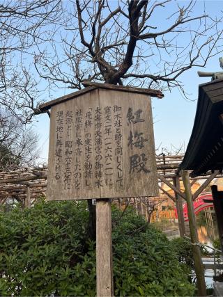 亀戸天神　紅梅殿の参拝記録(⛩️🐍🐢まめ🐢🐍⛩️さん)