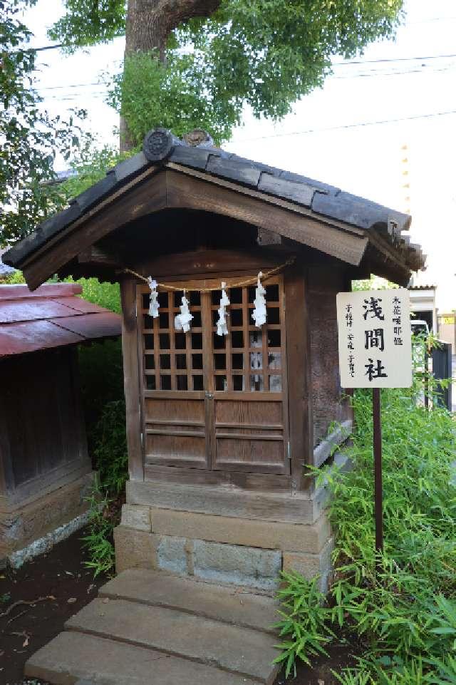 浅間社(鳩ケ谷氷川神社境内社)の参拝記録1