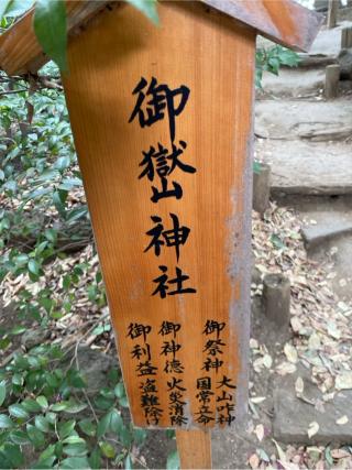 御嶽神社(川越氷川神社境内社)の参拝記録(たくちゃんさん)