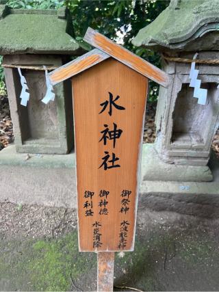 水神社(川越氷川神社境内社)の参拝記録(⛩️🎠🐢まめ🐢🎠⛩️さん)