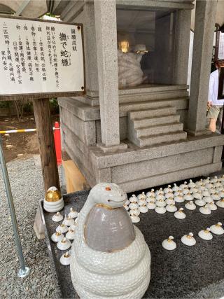 撫で蛇様(川越熊野神社境内)の参拝記録(スエさん)
