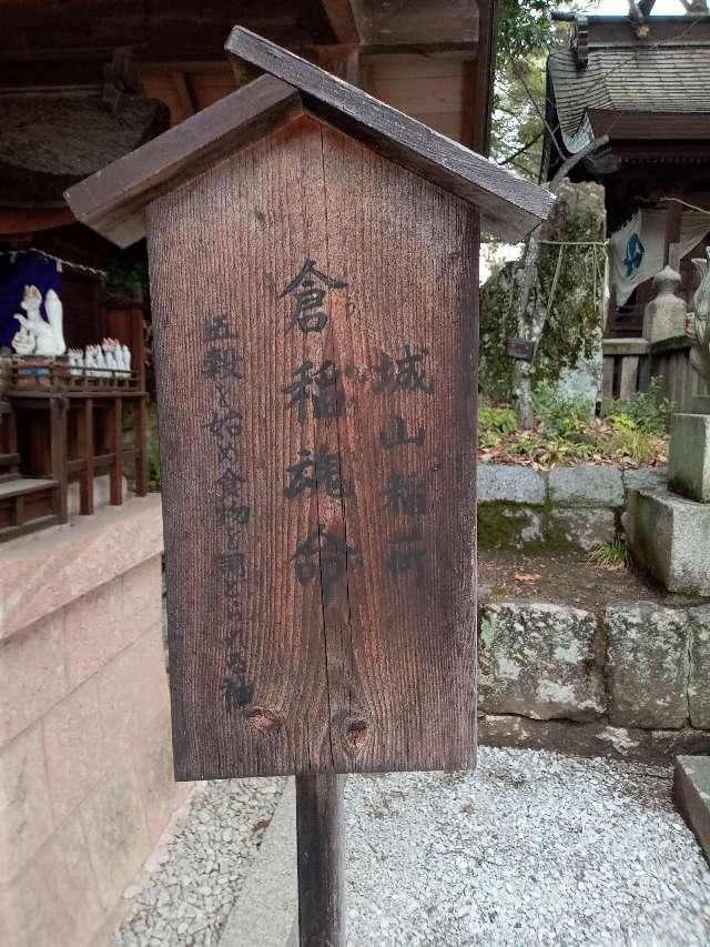 城山稲荷神社(阿智神社 境内社)の写真1