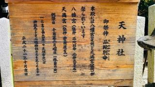 天神社 (天理市中之庄町)の参拝記録(すったもんださん)