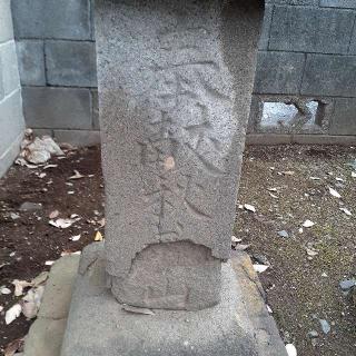 市場の道祖神(No101)　妻田神社境内の参拝記録(三毛猫さん)