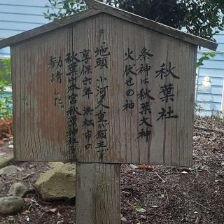 秋葉社（石祠）　金田神社境内の参拝記録(三毛猫さん)