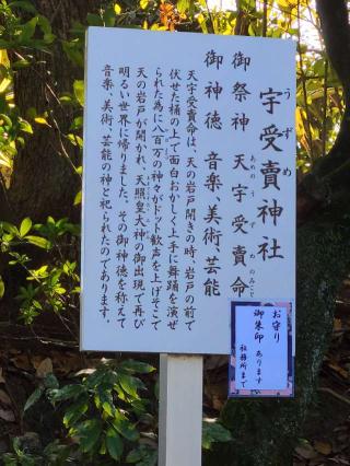 宇受賣神社の参拝記録(風祭すぅさん)