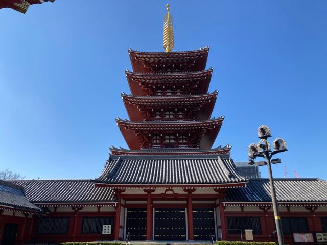 浅草寺 五重塔の写真1