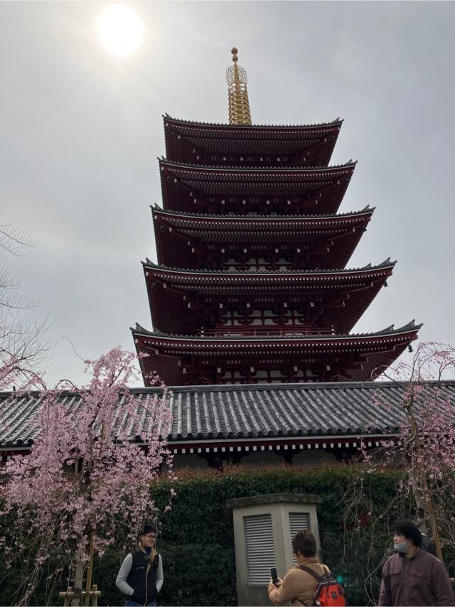 浅草寺 五重塔の参拝記録1