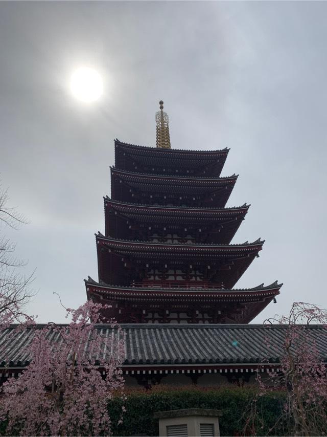 浅草寺 五重塔の参拝記録2