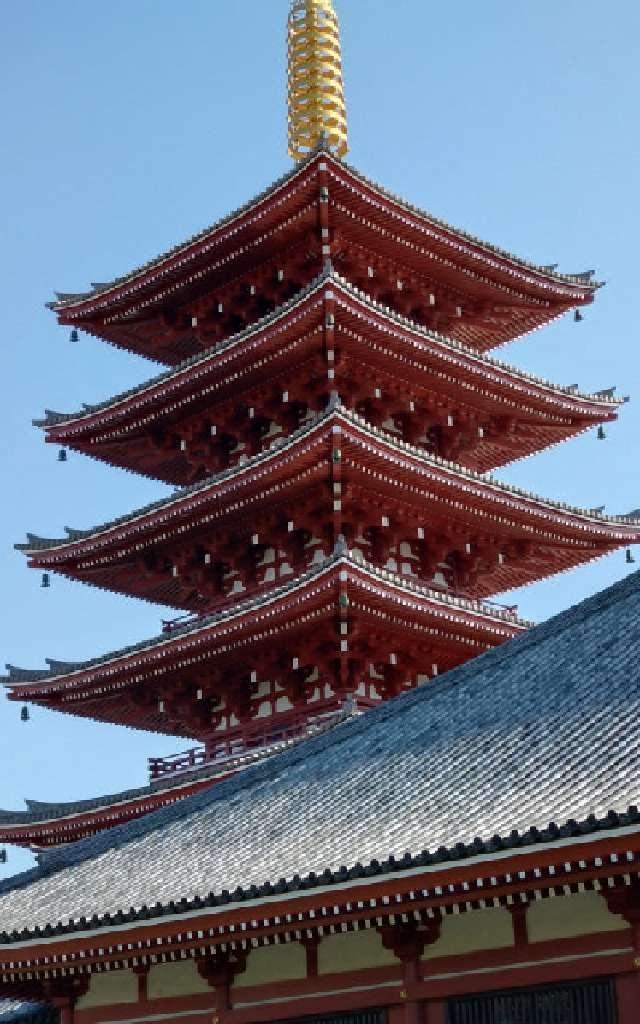 浅草寺 五重塔の参拝記録3