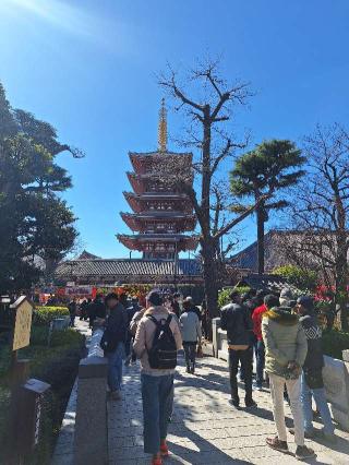 浅草寺 五重塔の参拝記録(まーさんさん)