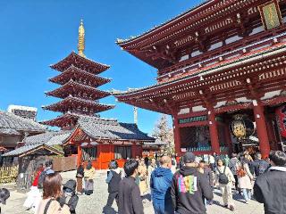 浅草寺 五重塔の参拝記録(まーさんさん)