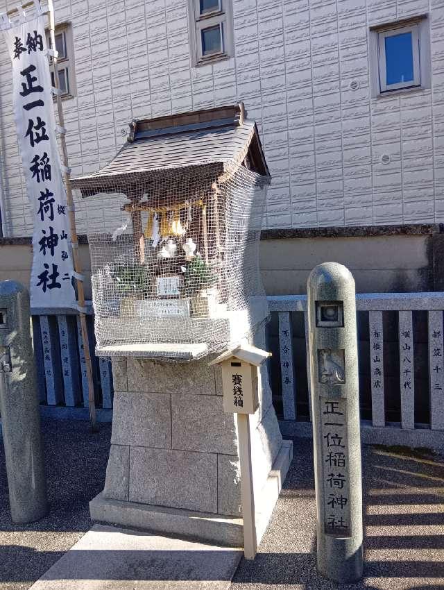 正一位稲荷神社(荻窪白山神社境内社)の参拝記録3