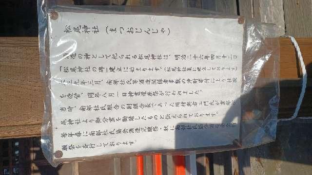 岩手県花巻市石鳥谷町好地第8地割118 松尾神社(熊野神社境内社)の写真2