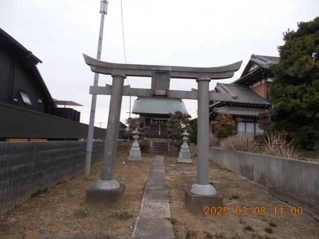 埼玉県三郷市茂田井591付近 稲荷神社の写真2