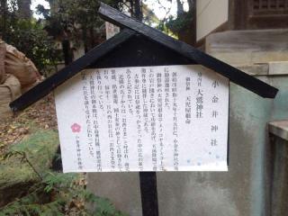 大鷲神社(小金井神社)の参拝記録(miyumikoさん)