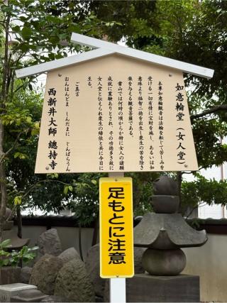 西新井大師 如意輪堂(女人堂)の参拝記録(色部優兎さん)