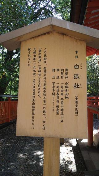 白狐社(伏見稲荷大社末社)の参拝記録(Y.1966.Sさん)