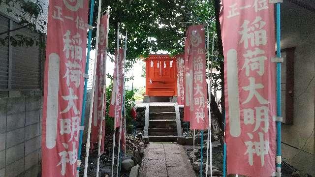 東京都練馬区中村３丁目８ 中内稲荷神社（御嶽神社境内社）の写真1