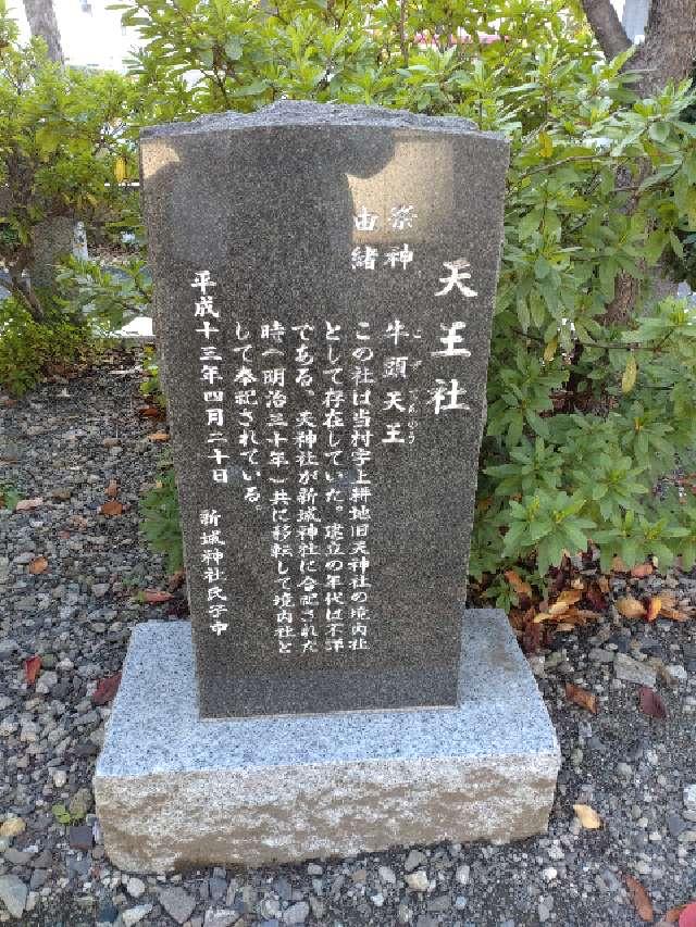 天王社（新城神社境内社）の参拝記録8