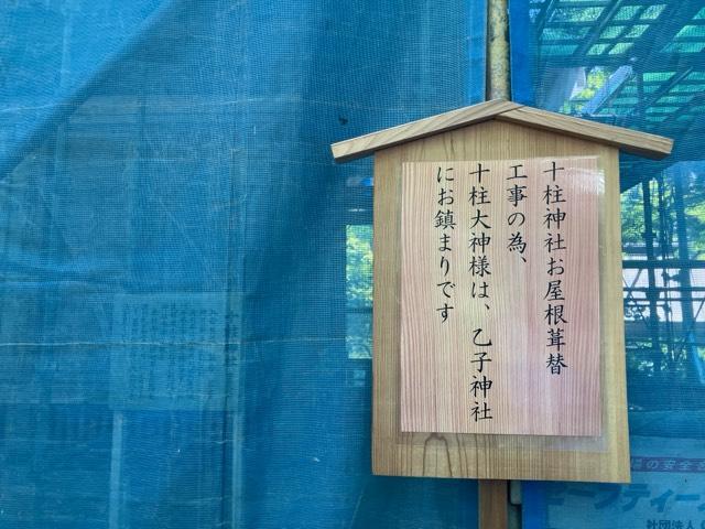 十柱神社(弥彦神社境内社)の参拝記録3